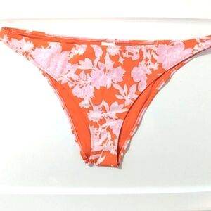 FOREVER 21 CINNAMON LAVENDER FLORAL HIGH-CUT BIKINI SWIMSUIT BOTTOM SIZE XL NWT